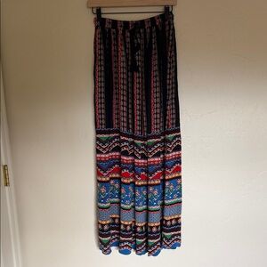 Forever 21 Vibrant Patterned Maxi Skirt